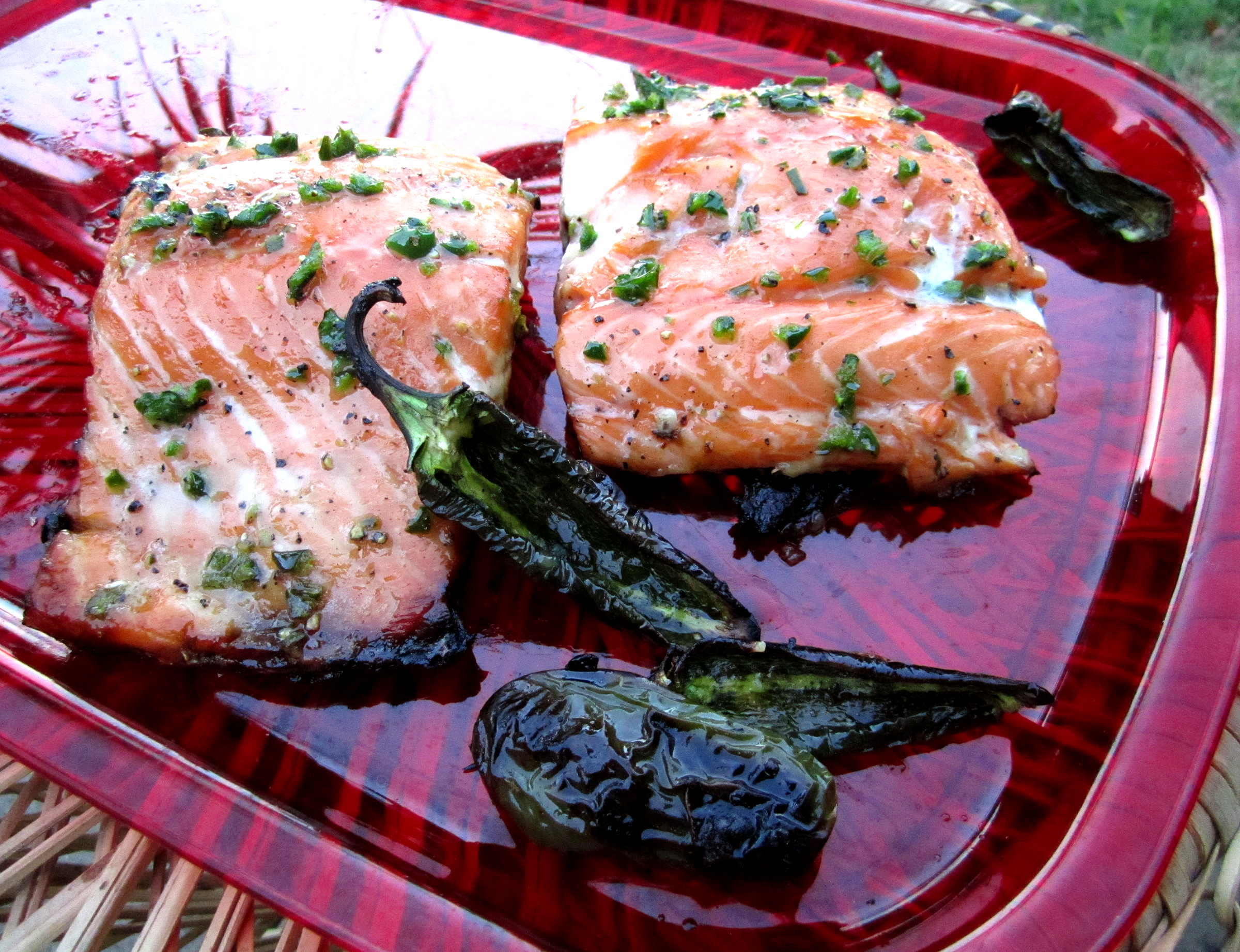 Honey-Jalapeno Glazed Salmon