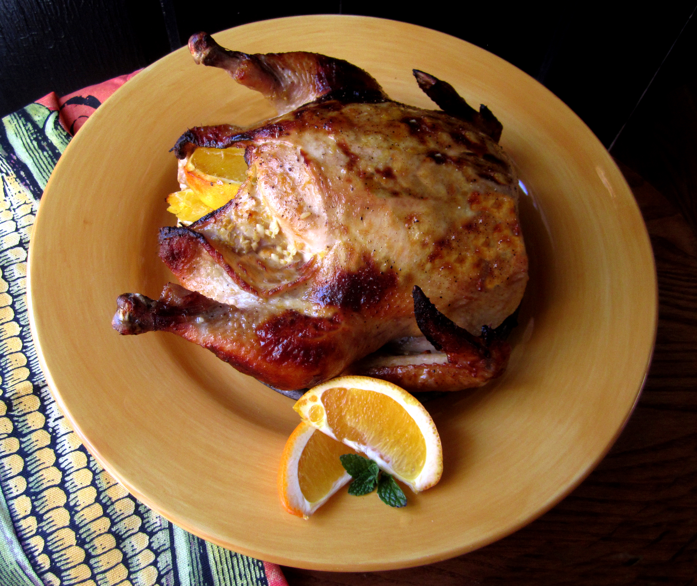 Honey, Ginger & Garlic Roasted Chicken