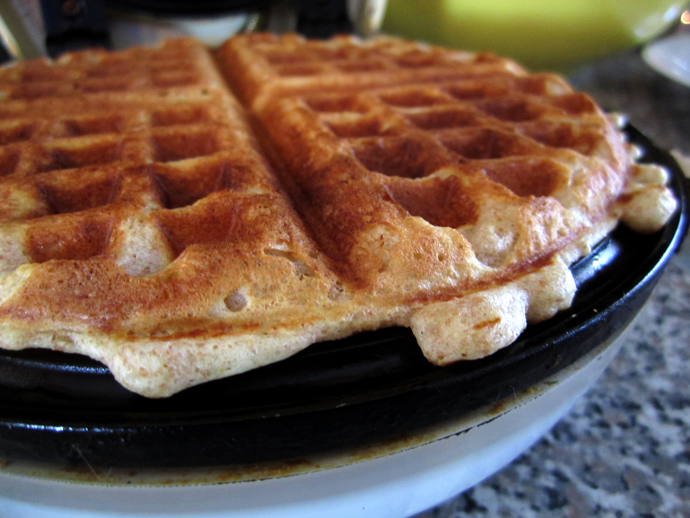 Golden Orange & Chocolate Chip Waffles