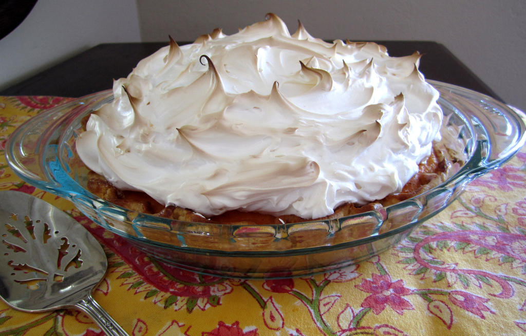 Sweet Potato Pie with Marshmallow Meringue